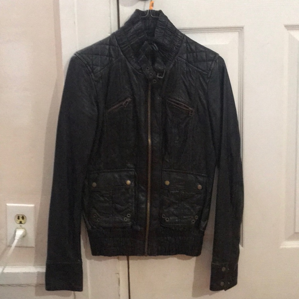 Zara vintage leather jacket